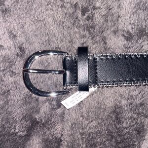 Target Black Belt with Silver Buckle